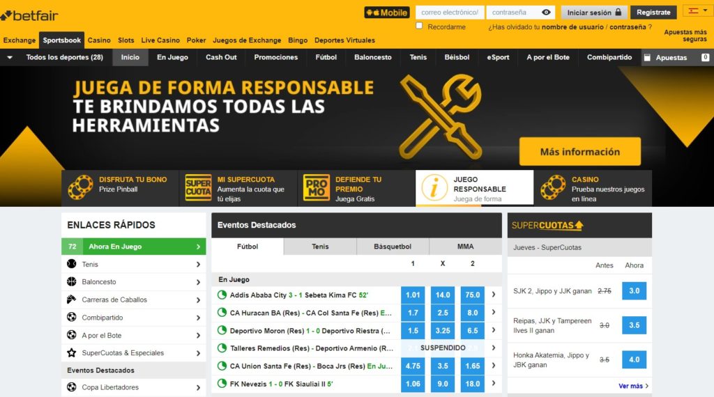review opiniones betfair mexico