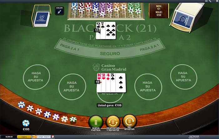 casino gran madrid blackjack
